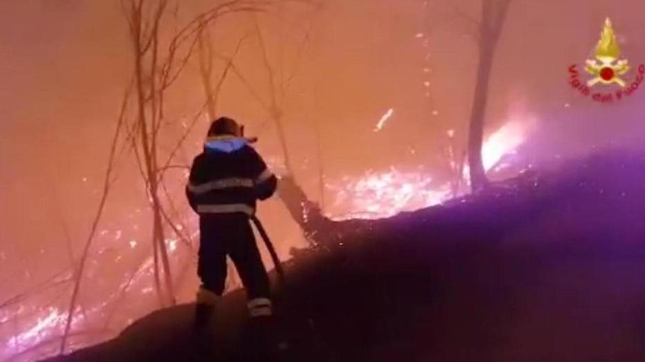 Domato l’incendio di Giampierone