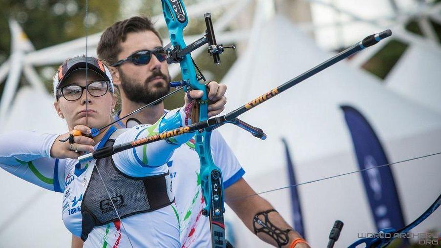 Landi è argento nella mixed team con l’olimpionico Mauro Nespoli
