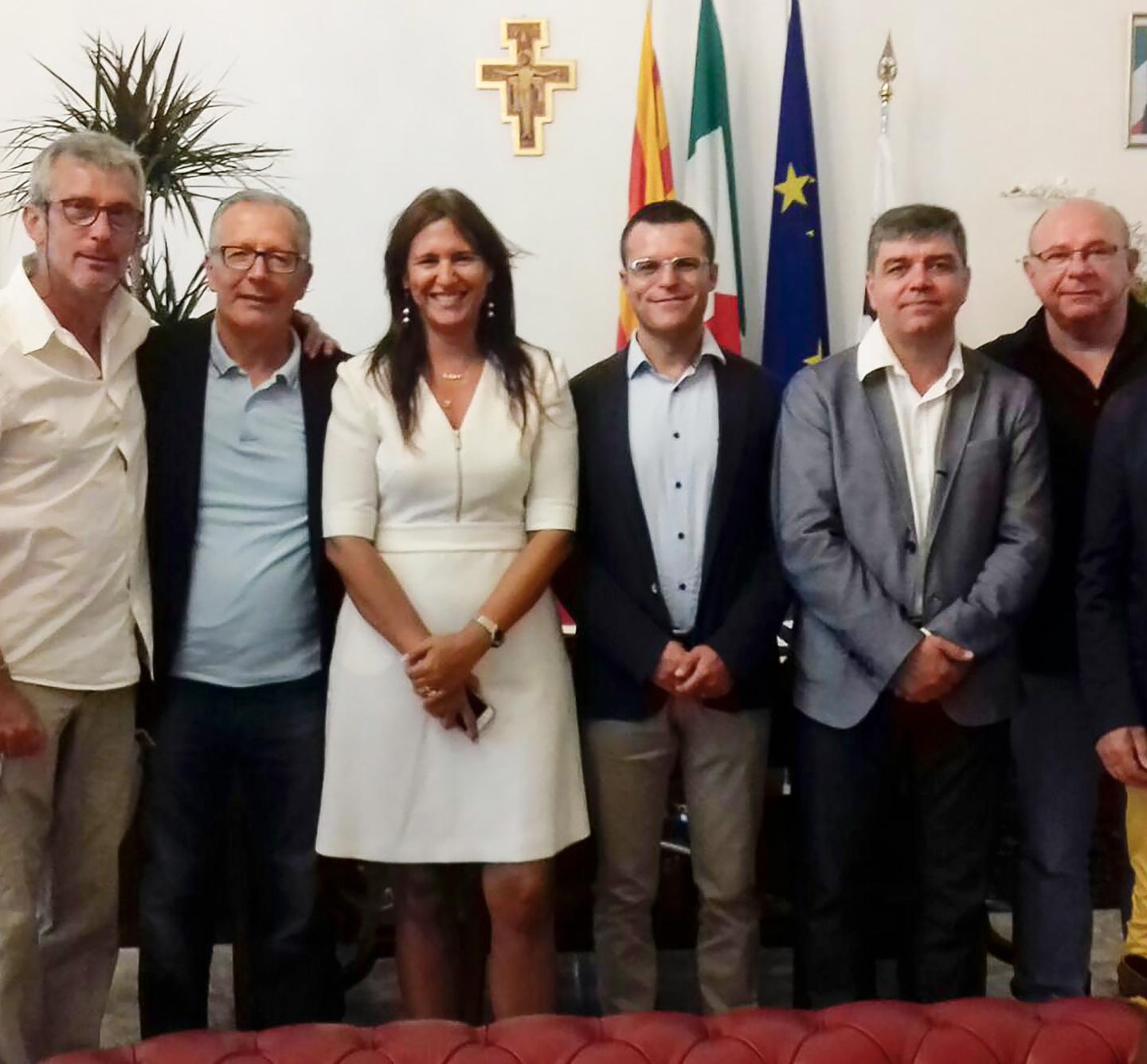 Delegazione catalana in Comune 