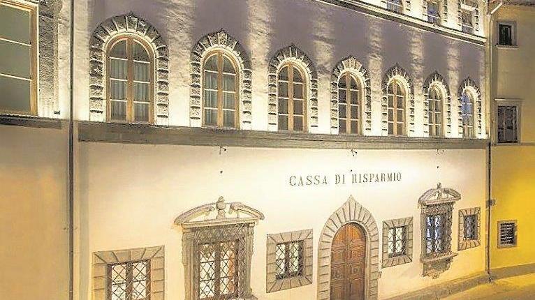 La sede della Cassa di Risparmio di San Miniato