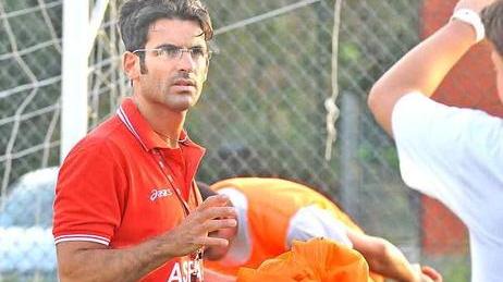 Il tecnico Filippo Treno durante un allenamento