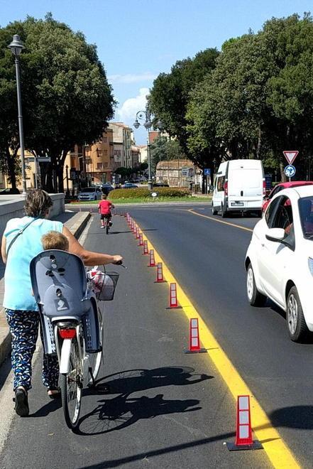 Su lungarno Buozzi si torna all’antico Ma la ciclabile resta 