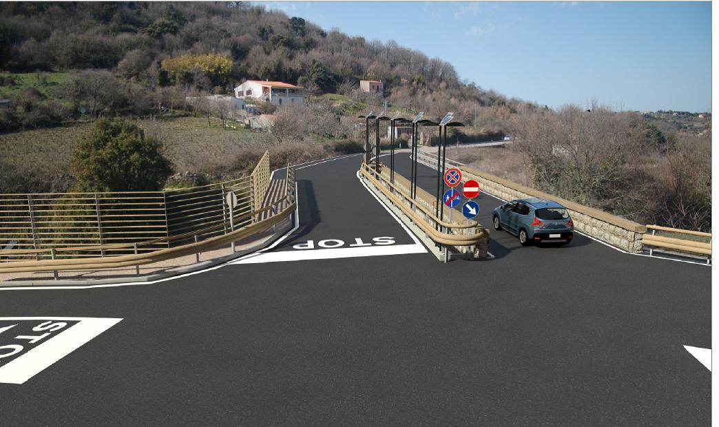 Aggius, il doppio ponte da mesi al buio