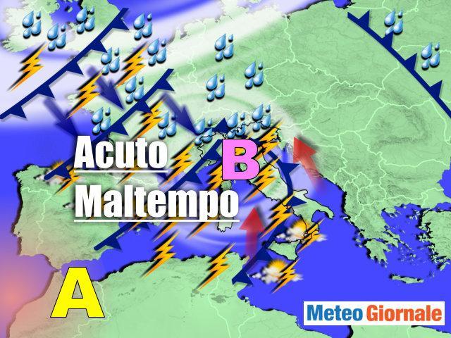 La sintesi grafica proposta dal Meteogiornale (www.meteogiornale.it)