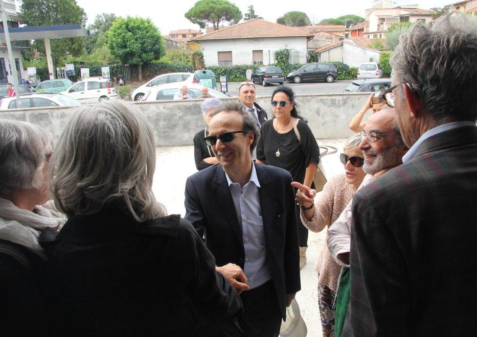 Benigni a Tobbiana per i funerali del cognato 