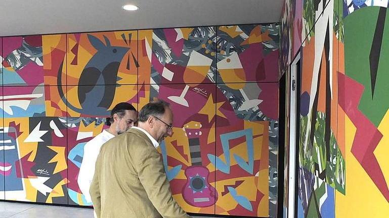 Il Centro per le Arti è realtà anche grazie all’opera di Nespolo