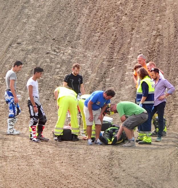 Cadute in moto: due crossisti feriti a Savignano