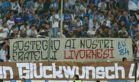 Striscione dei tifosi del Marsiglia