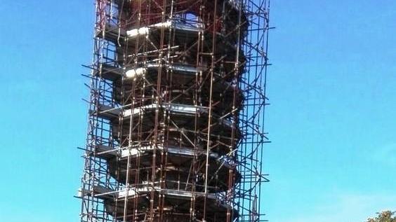La ciminiera “Ex Bini” più bassa e sicura