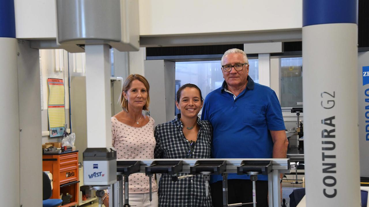 Da sinistra: Sara Gentile, Benedetta Bellucci e Francesco Gentile di Novicrom (Foto Silvi)