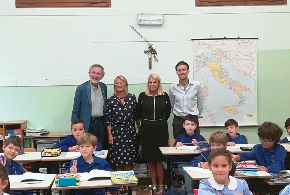 Visita alle scuole del sindaco e del presidente del consiglio