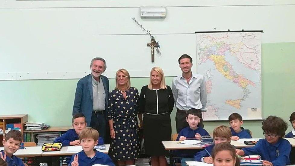 Visita alle scuole del sindaco e del presidente del consiglio
