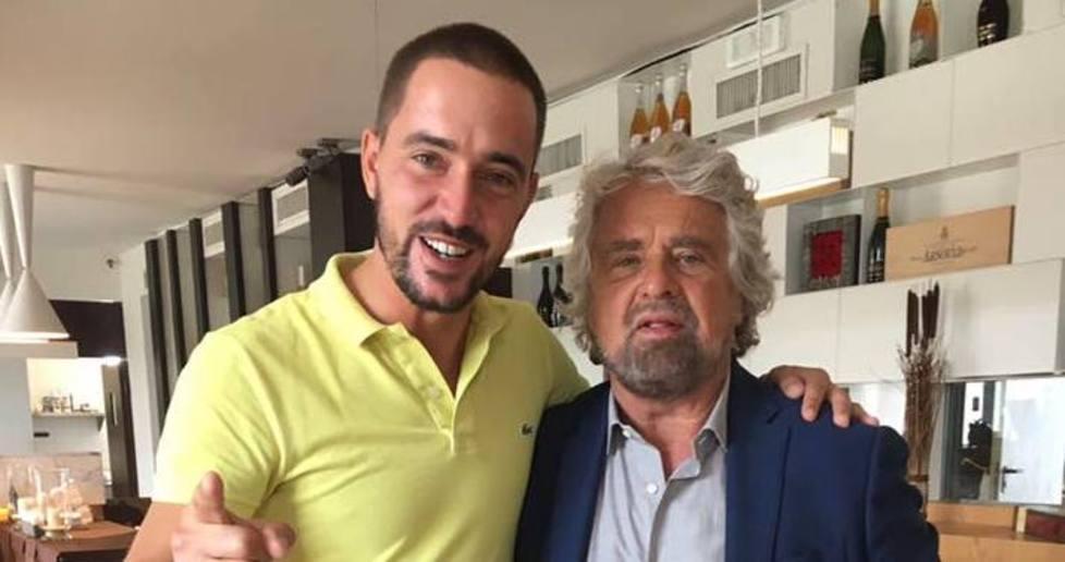 Beppe Grillo a pranzo al Mai Mai 