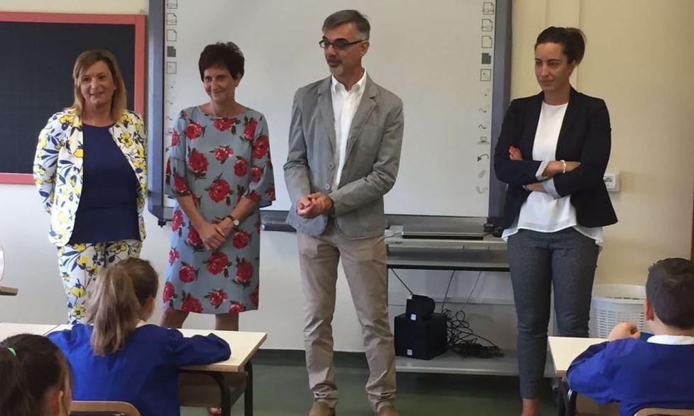 D’Ambrosio in visita alla primaria