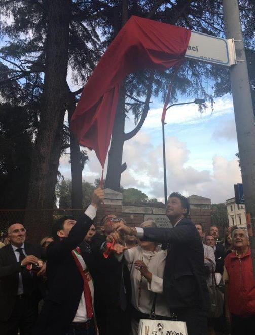 Via Oriana Fallaci celebrata da Allam 