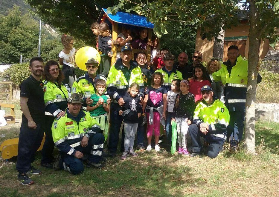 Un nuovo parco giochi per i bimbi del terremoto