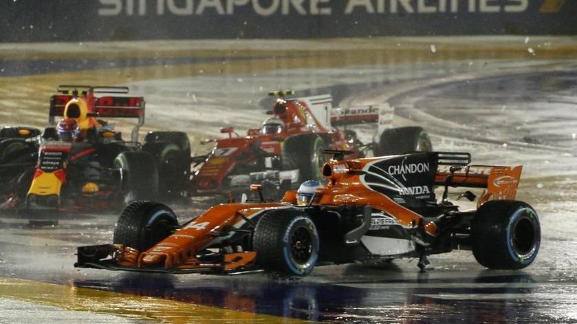 Ferrari, a Singapore piove sul bagnato