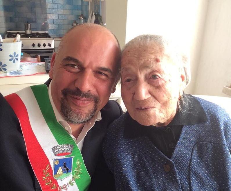 Giuseppina Projetto insieme al sindaco di Montelupo Paolo Masetti