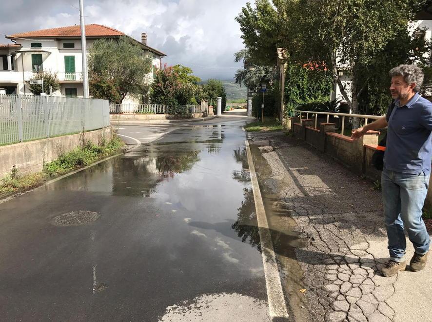 Strade come torrenti a Badia e Bottegone 