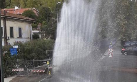 Un guasto lascia Forcoli senza acqua