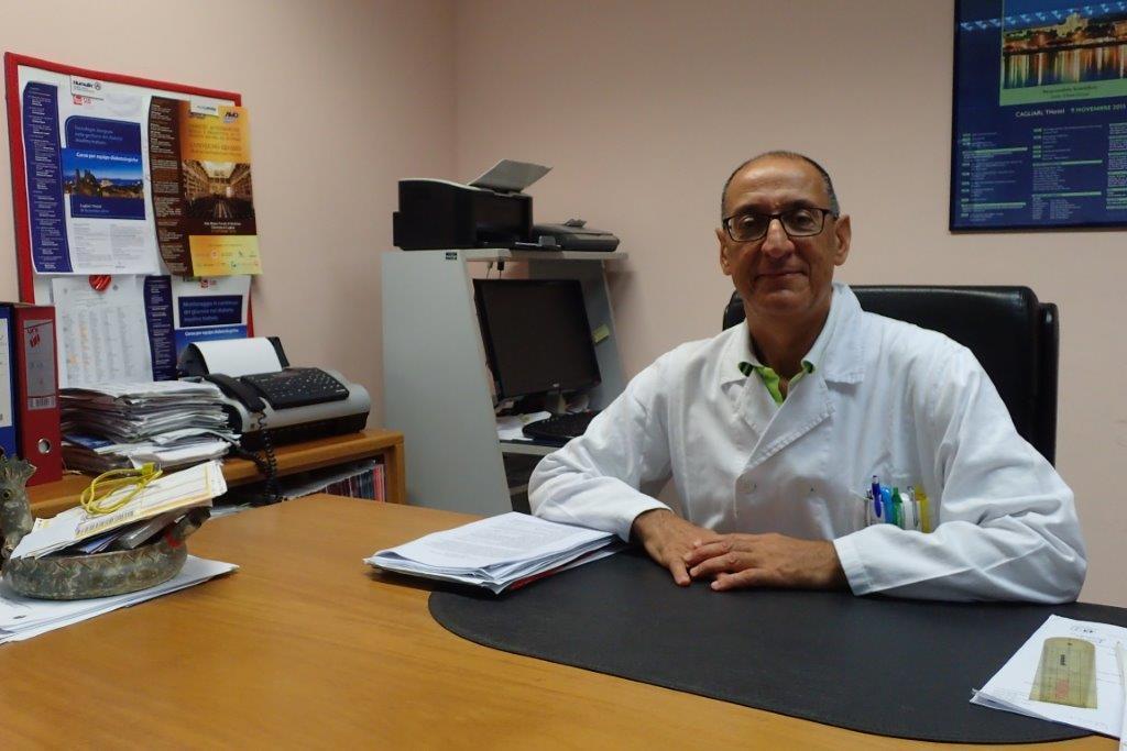 Efisio Cossu specialista di endocrinologia e malattie metaboliche dell'azienda ospedaliero-universitaria