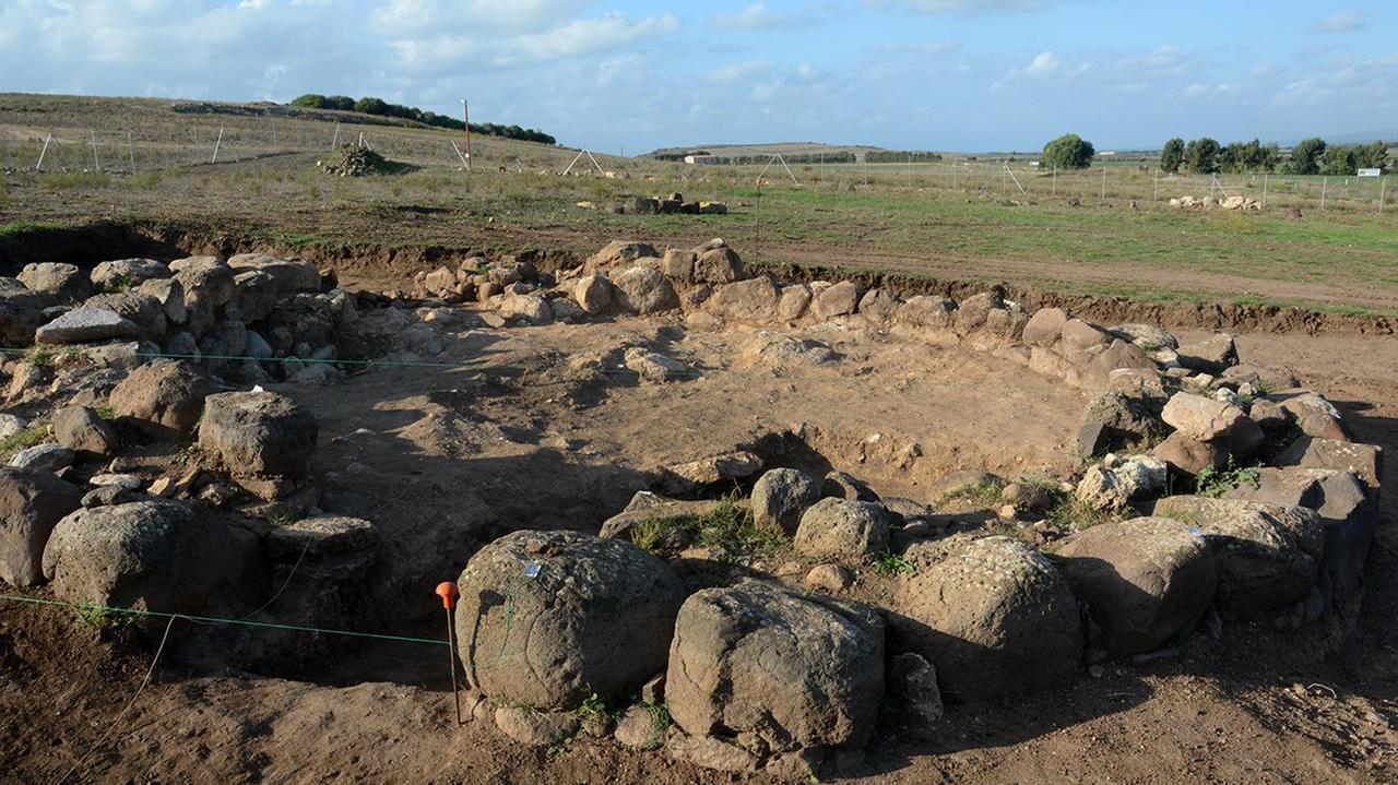 Lo scavo archeologico di Monte Prama (foto Francesco Pinna)