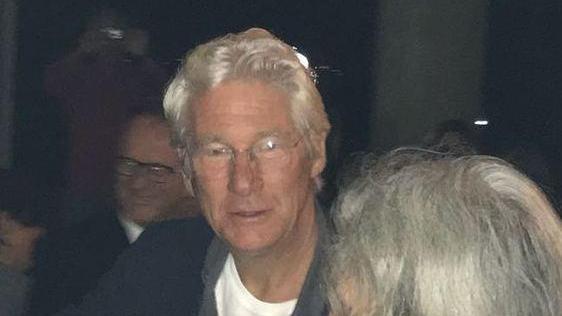 Richard Gere in visita alla Certosa di Calci