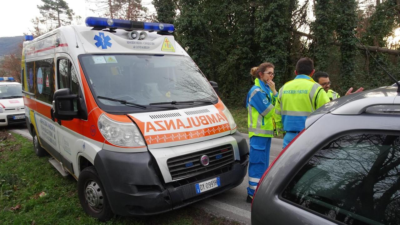 Un intervento della Misericordia di Casalguidi (archivio)