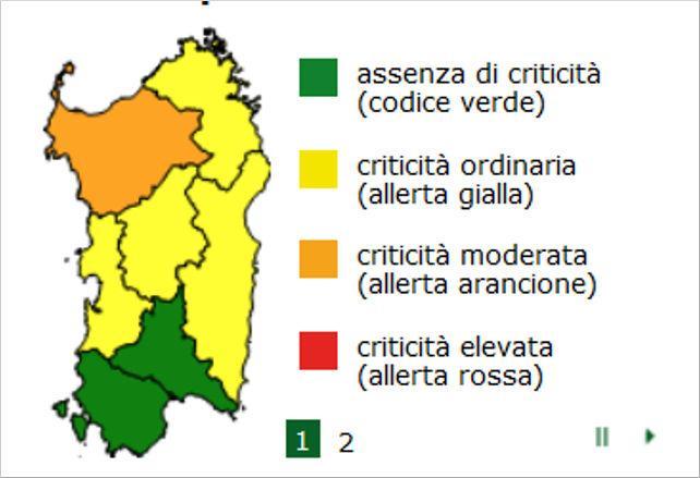 Arrivano i temporali, allerta arancione della Protezione civile per Sassari e nord ovest