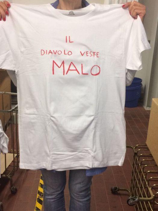 La maglia che giovedì 28 indosseranno i lavoratori della Malo