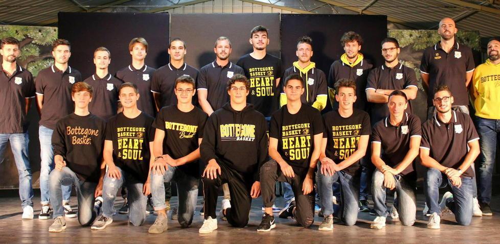 Gli atleti del Basket Bottegone 2017-18