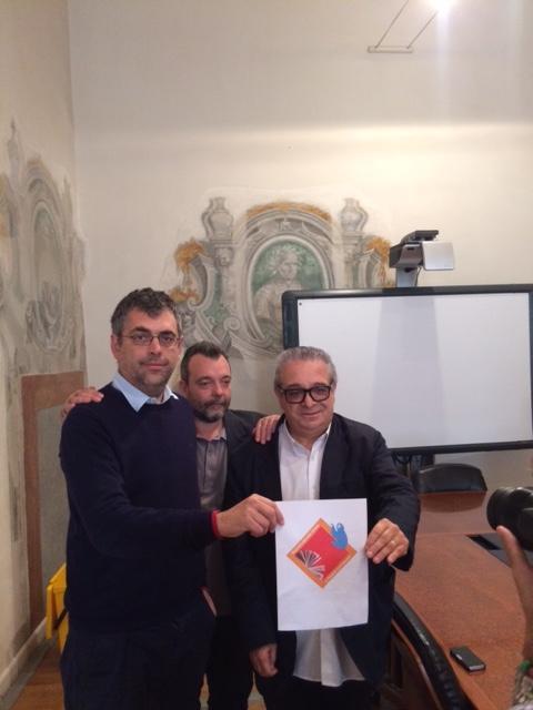 Il vicesindaco Simone Faggi, Fabio Barni e Daniele Panerati