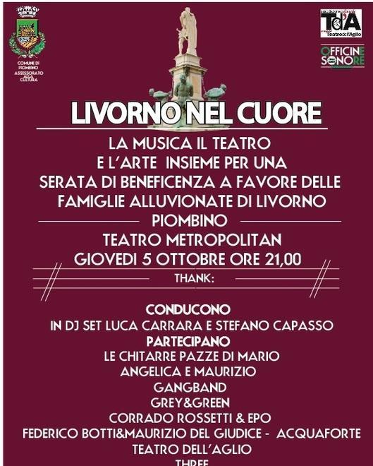Un concertone per dare una mano agli alluvionati