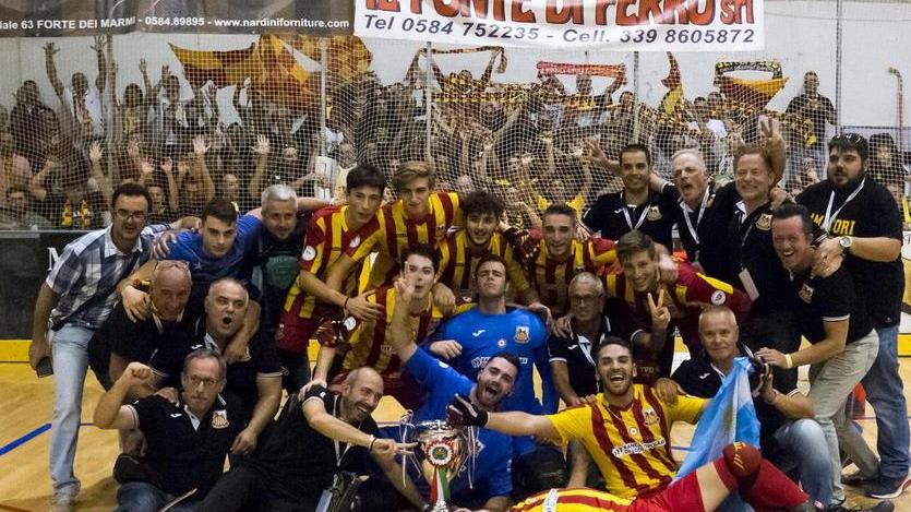 Il Lodi fa festa dopo aver vinto la Supercoppa dello scorso anno