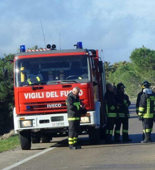 Pietre e detriti sulla strada