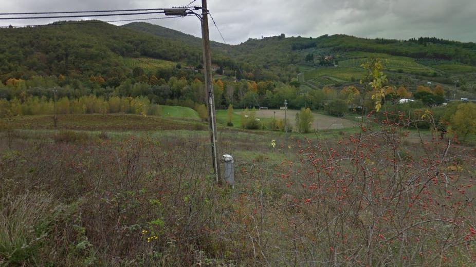 Una veduta da via di Case Sparse, a Greve in Chianti