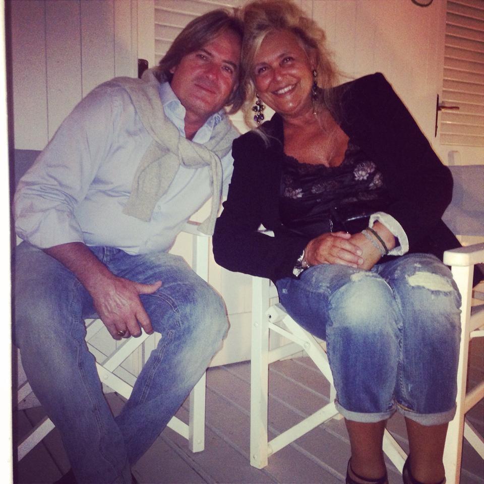 Francesca Veracini insieme al marito in una foto della pagina Facebook di Giocolandia