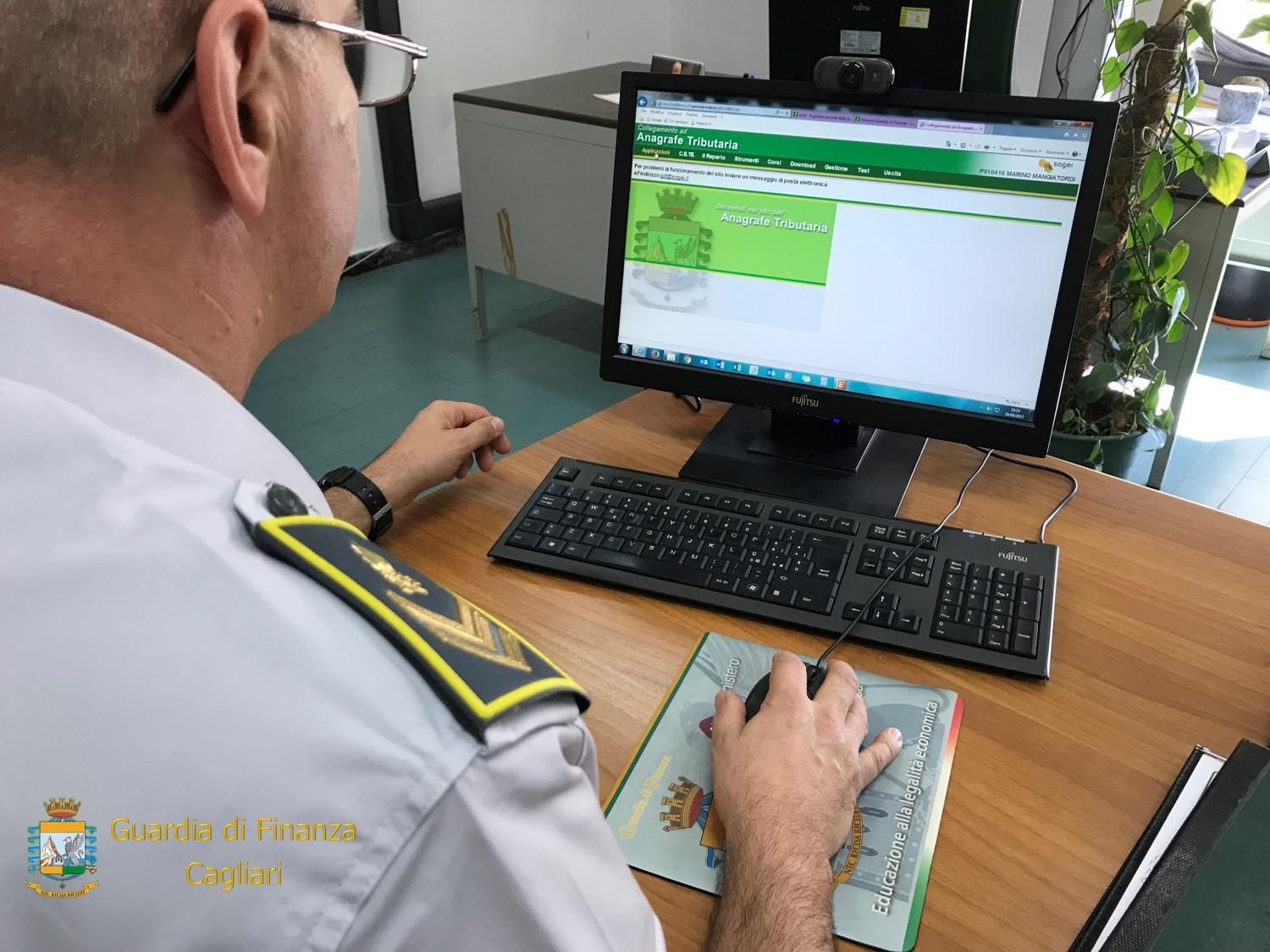 Cagliari, evasore totale scoperto dalla guardia di finanza