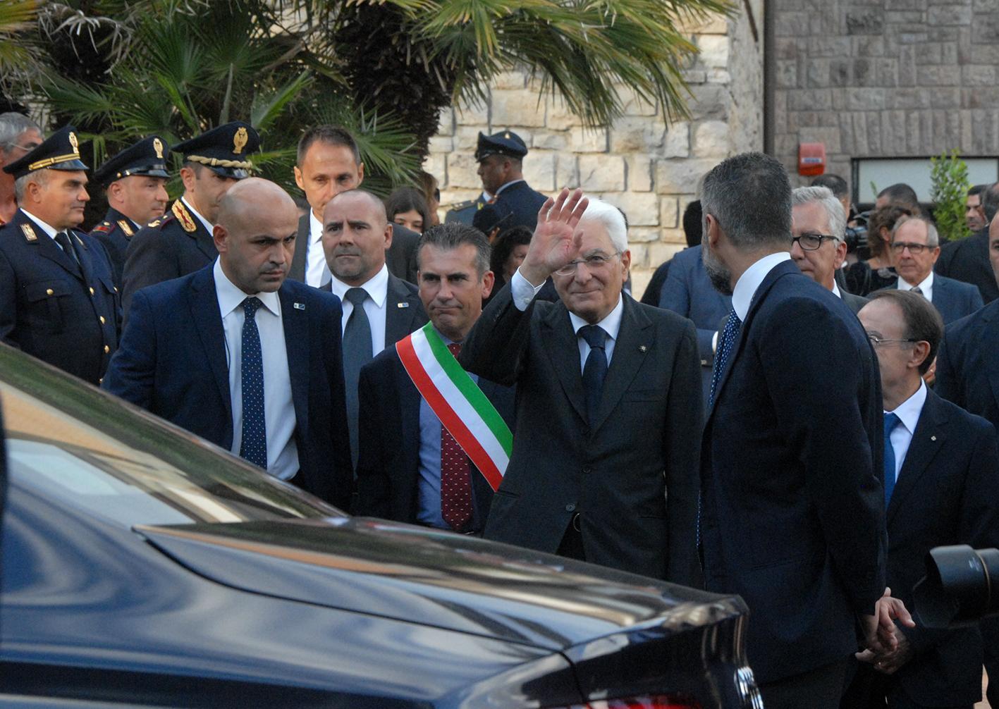 La visita di Mattarella in Sardegna