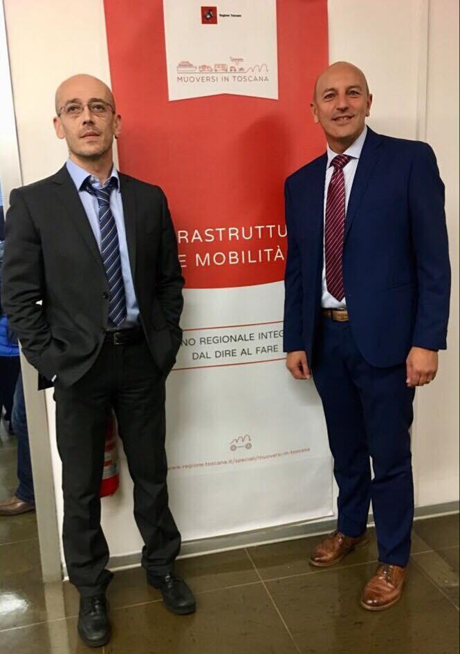 Il consigliere provinciale Biagioni e l'assessore comunale Turbanti