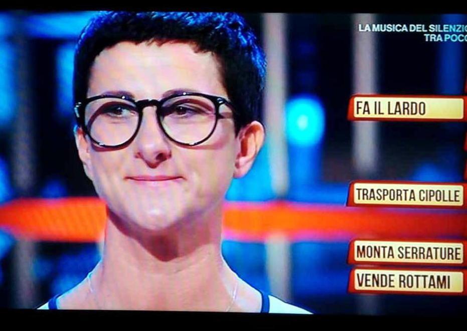 La lardaia Elisa Biggi sugli schermi di Rai 1 ai “Soliti ignoti» 