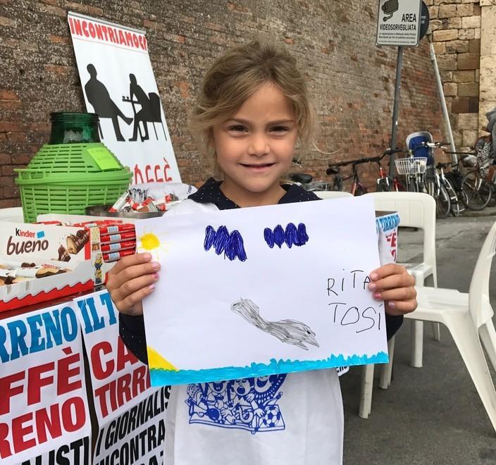 I piccoli al Mercatino «Ti dico cosa mi piace con matite e colori» 