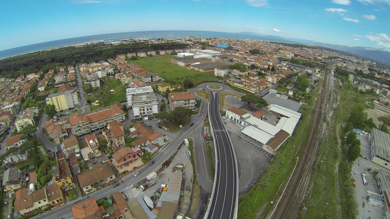 L'area dove sorgerà l'asse di penetrazione vista dall'alto (foto David Cupisti)
