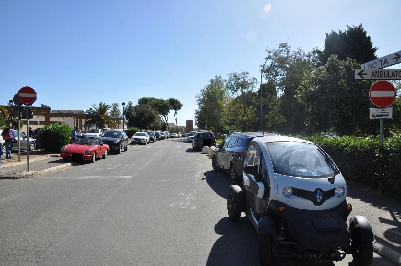 Il luogo dell'incidente davanti al Broztu (foto Rosas)