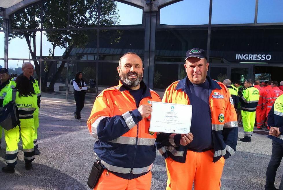 Protezione civile, Vab premiata per l’impegno in Umbria