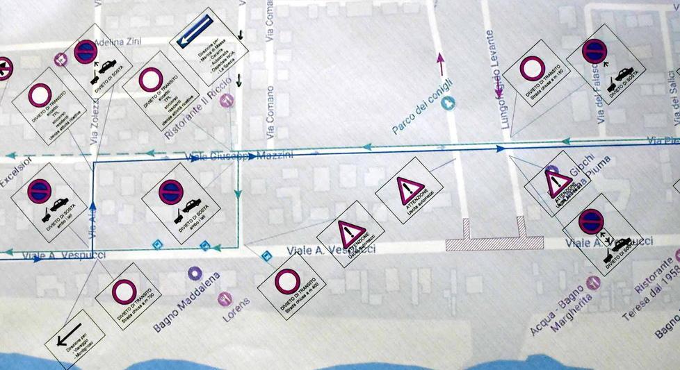 Lavori sul Frigido, traffico rivoluzionato 