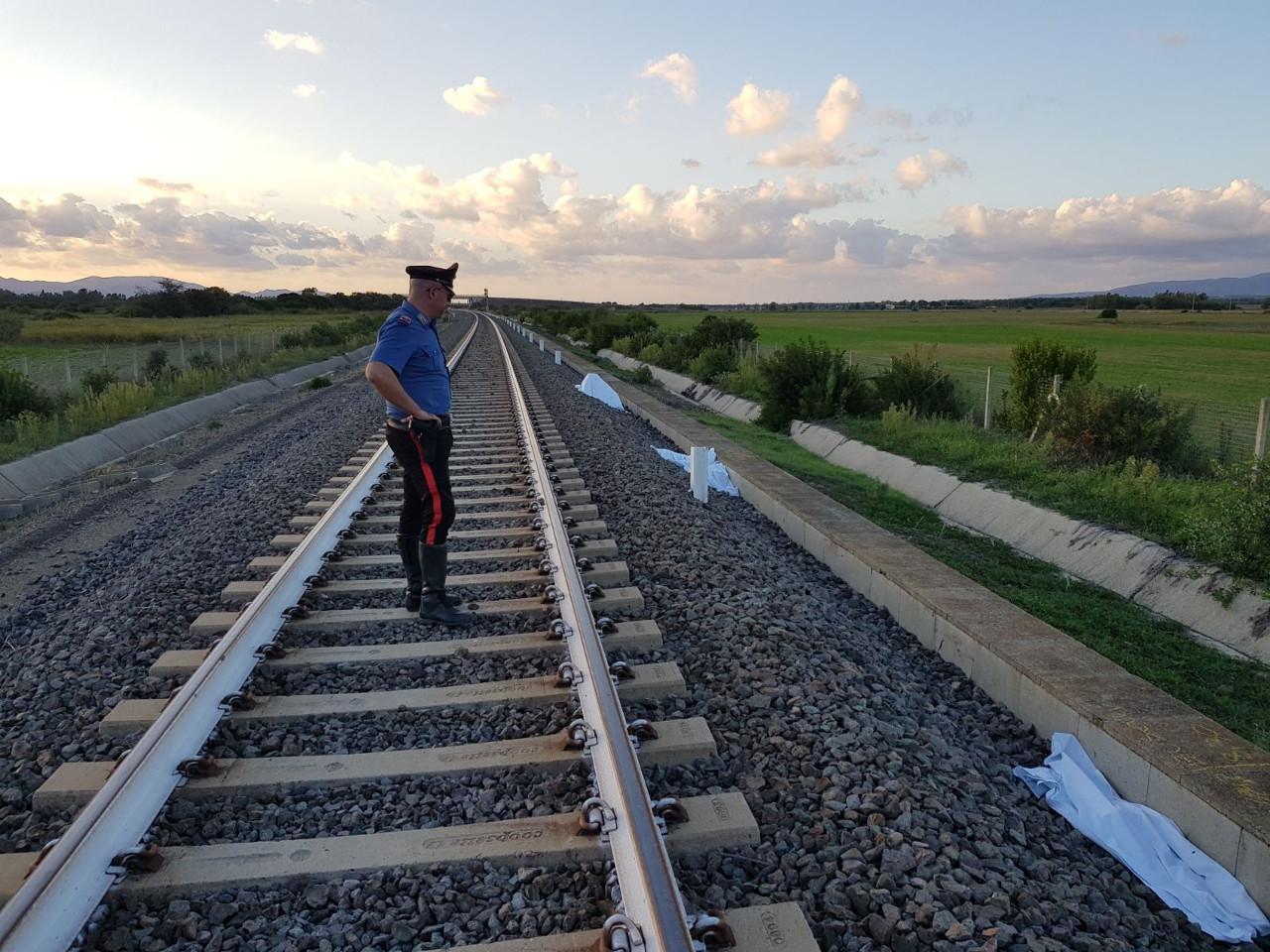 Il tratto della ferrovia in cui è avvenuta la tragedia (foto Onnis)