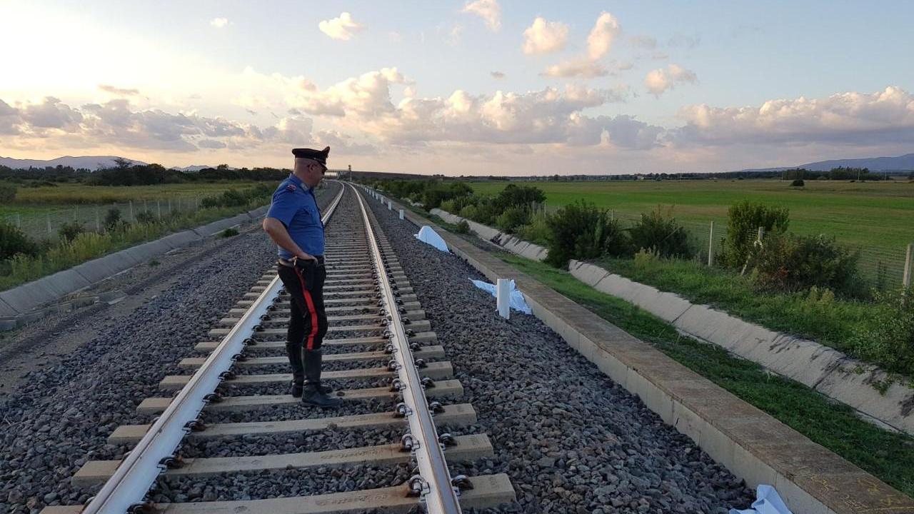 Il tratto della ferrovia in cui è avvenuta la tragedia (foto Onnis)