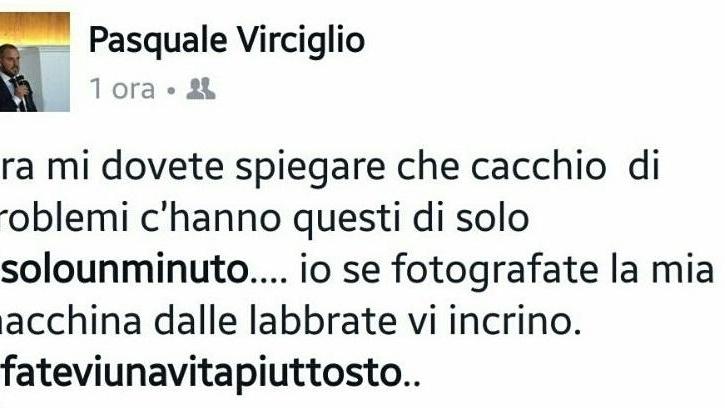 Il consigliere si scusa Lorella: «Lo accetto ma il post mi ha ferita»