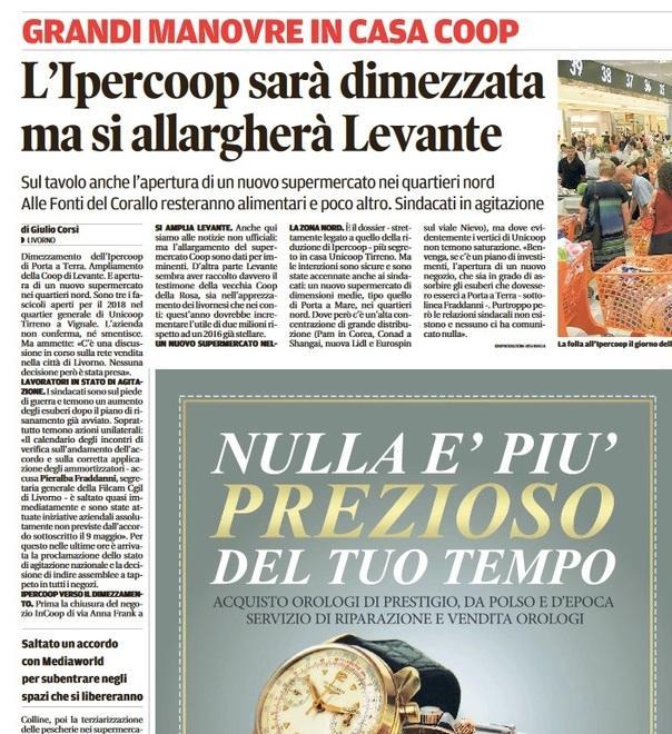 Ipercoop, Nogarin da Igd: non si perdano posti di lavoro 